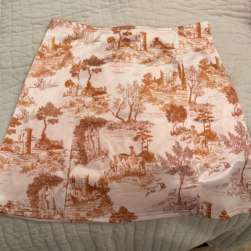 Urban Outfitters Printed Satin Mini Skirt NWT Size S